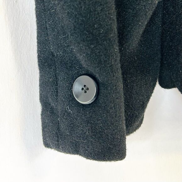 Vintage Neusteters Women's Short Black Star Drift Stroock Wool Jacket Coat M/L - Picture 4 of 5